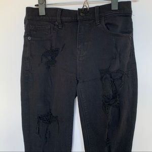 Express Black Distressed Jean Jegging